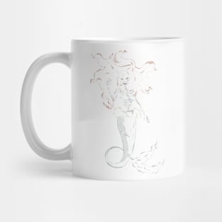 Mermaid Ariel skeleton Mug